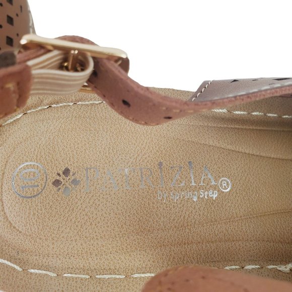 Patrizia by Spring Step, Ollevo Brown, Open Toe Sling Back Heeled Sandal, Sz 10 - Picture 8 of 8